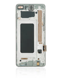 Replacement LCD Assembly With Frame (Without Finger Print Sensor) Compatible with Samsung Galaxy S10 Plus (Aftermarket Plus: TFT) (Prism White)