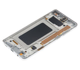Replacement LCD Assembly With Frame (Without Finger Print Sensor) Compatible with Samsung Galaxy S10 Plus (Aftermarket Plus: TFT) (Prism White)