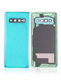 Replacement Back cover Glass With Camera Lens Compatible with Samsung Galaxy S10 (No Logo) (Aftermarket Plus) (Prism Green)