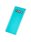 Replacement Back cover Glass With Camera Lens Compatible with Samsung Galaxy S10 (No Logo) (Aftermarket Plus) (Prism Green)