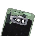 Replacement Back cover Glass With Camera Lens Compatible with Samsung Galaxy S10 (No Logo) (Aftermarket Plus) (Prism Blue)