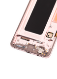 Replacement OLED Assembly With Frame Compatible with Samsung Galaxy S10 Plus (Service Pack) (Flamingo Pink)