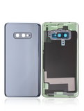Replacement Back cover Glass With Camera Lens Compatible with Samsung Galaxy S10E (No Logo) (Aftermarket Plus) (Prism Black)