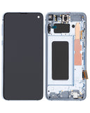 Replacement OLED Assembly With Frame Compatible with Samsung Galaxy S10E (Refurbished) (Prism Blue)