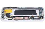 Replacement OLED Assembly With Frame Compatible with Samsung Galaxy S7 (All US Models) (Aftermarket Plus) (Silver Titanium)