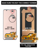 Replacement OLED Assembly Without Frame Compatible with Samsung Galaxy A51 5G (A516 / 2020) (All Models) (Refurbished) (All Colors)