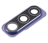 Replacement Back Camera Glass Lens And Cover Bezel Compatible with Samsung Galaxy A50S (A507 / 2019) (Prism Crush Violet)