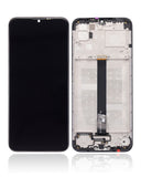 Replacement LCD Assembly With Frame Compatible with Motorola One Fusion (XT2073 / 2020) (Refurbished) (Black)