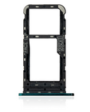 Replacement Dual Sim Card Tray Compatible with Motorola One Fusion (XT2073 / 2020) (Emerald Green)