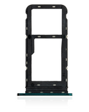 Replacement Dual Sim Card Tray Compatible with Motorola One Fusion (XT2073 / 2020) (Emerald Green)