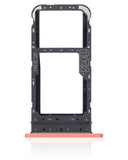 Replacement Dual Sim Card Tray Compatible with Motorola Moto E7 (XT2095 / 2020) (Satin Coral)