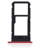 Replacement Single Sim Card Tray Compatible with Motorola Moto E7 (XT2095 / 2020) (Red)