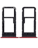Replacement Single Sim Card Tray Compatible with Motorola Moto E7 (XT2095 / 2020) (Red)