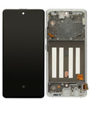 Replacement OLED Assembly With Frame Compatible with Samsung Galaxy A51 5G (A516 / 2020) (Non-Verizon 5G UW Frame) (Refurbished) (Prism Cube White)
