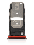 Replacement Single Sim Card Tray Compatible with Motorola Edge Plus 5G (XT2061 / 2020) (Smokey Sangria)