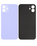 Replacement Back Glass With 3M Adhesive Compatible with Apple iPhone 12 (No Logo / Large Camera Hole) (Purple)
