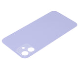 Replacement Back Glass With 3M Adhesive Compatible with Apple iPhone 12 (No Logo / Large Camera Hole) (Purple)