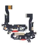 Replacement Charging Port Flex Cable Compatible with Apple iPhone 12 / 12 Pro (Aftermarket Plus) (Red)
