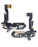 Replacement Charging Port Flex Cable Compatible with Apple iPhone 12 / 12 Pro (Aftermarket Plus) (Silver)