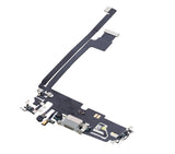 Replacement Charging Port Flex Cable Compatible with Apple iPhone 12 Pro Max (Aftermarket Plus) (Silver)