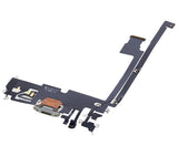 Replacement Charging Port Flex Cable Compatible with Apple iPhone 12 Pro Max (Aftermarket Plus) (Silver)