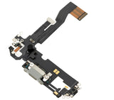 Replacement Charging Port Flex Cable Compatible with Apple iPhone 12 / 12 Pro (Used OEM Pull) (Silver)