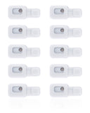 Replacement Flash Light / Power Flex Bracket With Microphone Mesh Compatible with Apple iPhone 12 Pro Max (10 Pack)