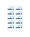 Replacement Loudspeaker / Mic Mesh Compatible with Apple iPhone 12 / 12 Pro (Black) (10 Pack)