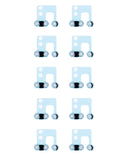 Replacement Loudspeaker / Mic Mesh Compatible with Apple iPhone 12 / 12 Pro (White) (10 Pack)