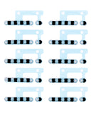 Replacement Loudspeaker / Mic Mesh Compatible with Apple iPhone 12 Pro Max (10 Pack) (White)