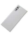 Replacement Back Cover Glass With Camera Lens Compatible with Samsung Galaxy Note 10 (No Logo) (Aftermarket Plus) (Aura White)