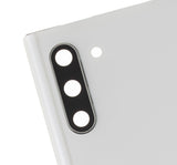 Replacement Back Cover Glass With Camera Lens Compatible with Samsung Galaxy Note 10 (No Logo) (Aftermarket Plus) (Aura White)