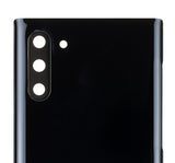 Replacement Back Cover Glass With Camera Lens Compatible with Samsung Galaxy Note 10 (No Logo) (Aftermarket Plus) (Aura Black)