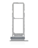 Replacement Dual Sim Card Tray Compatible with Samsung Galaxy Note 10 (Aura Glow / Silver)