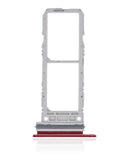 Replacement Dual Sim Card Tray Compatible with Samsung Galaxy Note 10 (Aura Red)
