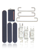 Replacement Hard Buttons (Power / Volume / Switch) Compatible with Apple iPhone 12 Mini (Black)