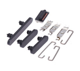 Replacement Hard Buttons (Power / Volume / Switch) Compatible with Apple iPhone 12 Mini (Black)