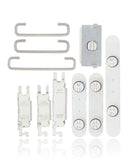 Replacement Hard Buttons (Power / Volume / Switch) Compatible with Apple iPhone 12 Mini (White)