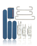 Replacement Hard Buttons (Power / Volume / Switch) Compatible with Apple iPhone 12 Mini (Blue)