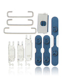 Replacement Hard Buttons (Power / Volume / Switch) Compatible with Apple iPhone 12 Mini (Blue)