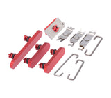 Replacement Hard Buttons (Power / Volume / Switch) Compatible with Apple iPhone 12 Mini (Red)