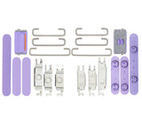 Replacement Hard Buttons (Power / Volume / Switch) Compatible with Apple iPhone 12 Mini (Purple)