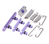 Replacement Hard Buttons (Power / Volume / Switch) Compatible with Apple iPhone 12 Mini (Purple)