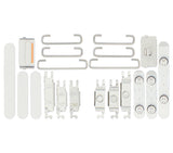 Replacement Hard Buttons (Power / Volume / Switch) Compatible with Apple iPhone 12 (White)