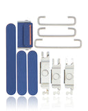 Replacement Hard Buttons (Power / Volume / Switch) Compatible with Apple iPhone 12 (Blue)
