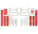 Replacement Hard Buttons (Power / Volume / Switch) Compatible with Apple iPhone 12 (Red)