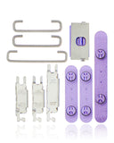 Replacement Hard Buttons (Power / Volume / Switch) Compatible with Apple iPhone 12 (Purple)