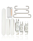 Replacement Hard Buttons (Power / Volume / Switch) Compatible with Apple iPhone 12 Pro / 12 Pro Max (Silver)