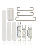 Replacement Hard Buttons (Power / Volume / Switch) Compatible with Apple iPhone 13 / 13 Mini (Starlight)