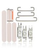 Replacement Hard Buttons (Power / Volume / Switch) Compatible with Apple iPhone 13 / 13 Mini (Pink)